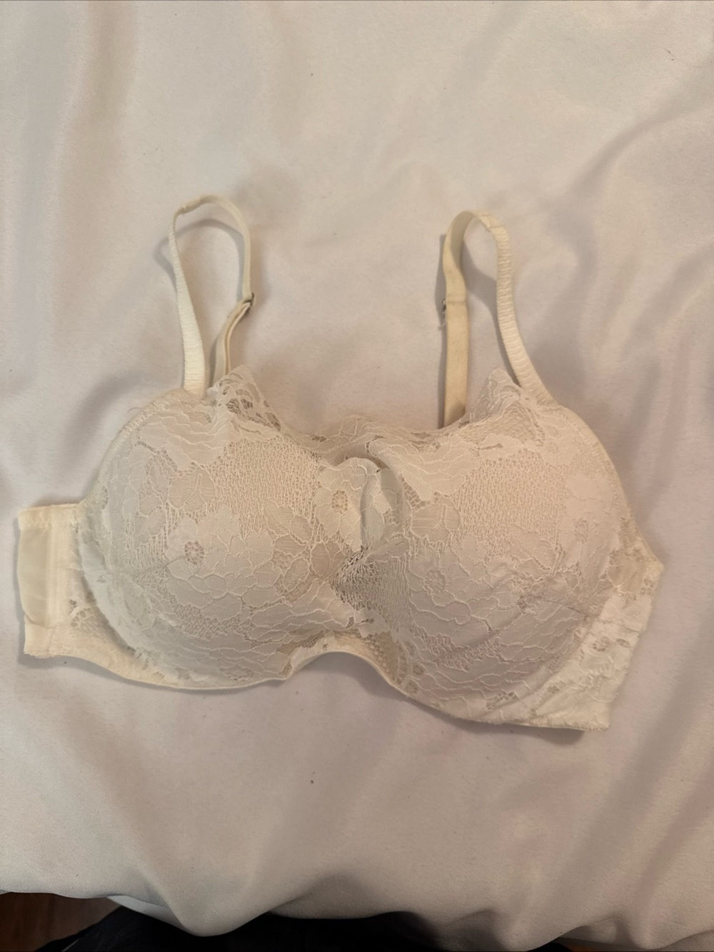 Soma Lace Underwire Bra - white